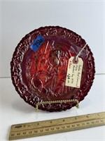 Fenton Red Carnival Mother's Day 1979 Plate