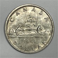 CANADA: 1959 Silver Dollar $1 Uncirculated BU