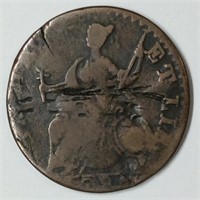 1786 CONNECTICUT COPPER M-5-8-F   F