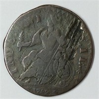 1787 CONNECTIUT COPPER M.14-H  F