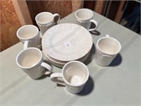 12pc JC Penney Stoneware Plates/Mugs