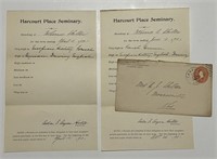 1901 School Grade Report Cards From Seminary