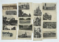 Lot of 18 French Post Cards Early 1900's France