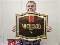 MICHOLOB Advertising Mirror Beer Sign 18 x 16"