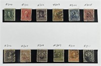 US: Selection of 1902-1903 Sc#300-311