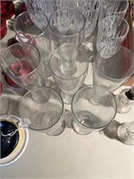 Set of 7 Tall Beer Glasses