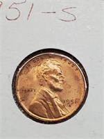 BU 1951-S Wheat Penny