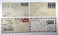 US: 4 First Flight Postal Covers 1926 - 1952 Lot