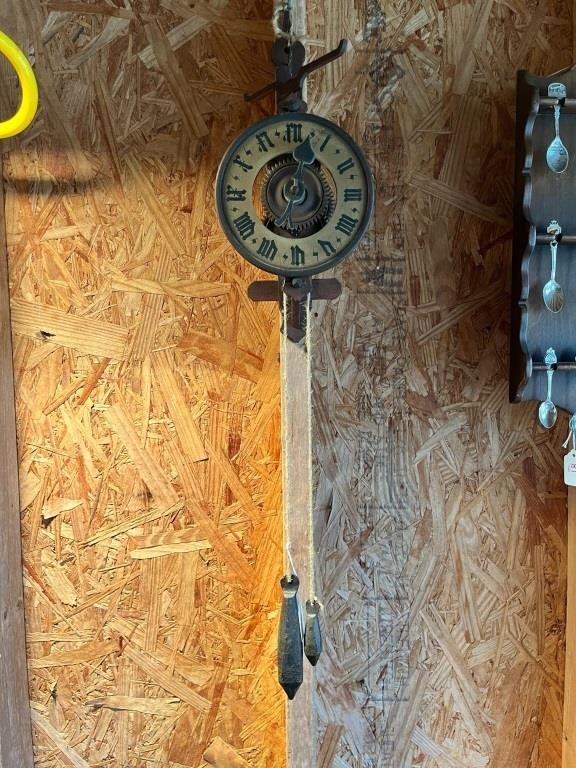 Handcrafted Wood Mechanical Clock for Decor Only