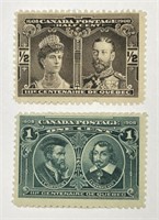 CANADA: 1908 1/2c & 1c #96-97 Mint