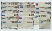 DENMARK: Lot of 17 Covers Air Mail 1960-1970's