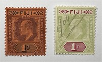 FIJI: Pair Classics 1903 #71 & 75