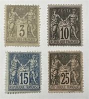 FRANCE: Lot of 4 Classics #87 91 92 100 Mint MPH