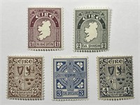 IRELAND: Assortment #108-112 5 Stamps Mint