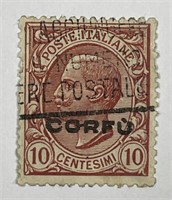 ITALY: Early 20th C. with Corfu Overprint