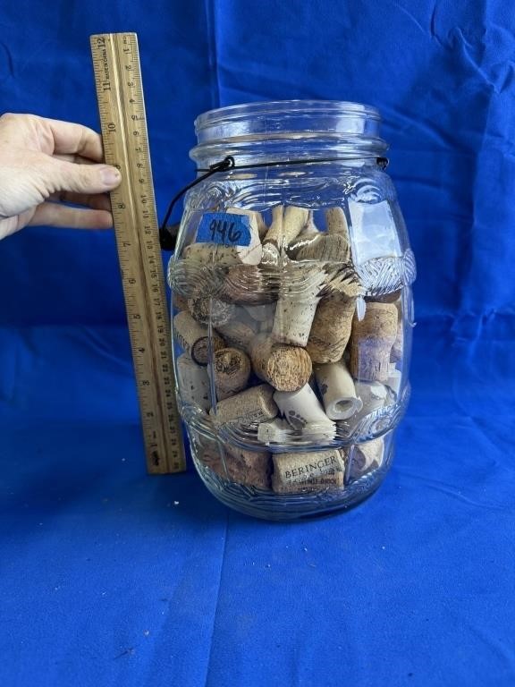 Turner Brothers Glass Jar With Corks