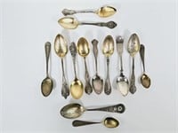 6.10 OZT Sterling Silver Souvenir Spoons