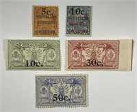 NEW HEBRIDES: Lot of 5 Early Classic #33-52