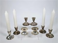 Weighted Sterling Silver Candle Sticks: 2 Gorham