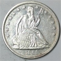 1869 50C AU CLEANED