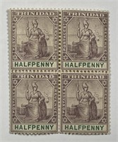 TRINIDAD: 1896 #74 Block Crown CC Watermark MNH