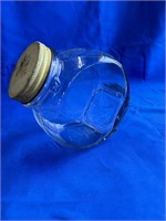 Vintage Ann Page Tilt Glass Counter Jar