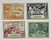 ZANZIBAR: 1949 #226-229 Complete Set Mint MPH