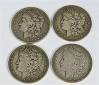 4 Morgan Silver Dollars