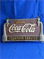 Cast Iron Coca Cola Wall Sign