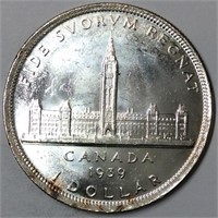 1939 CANADA $1 MS63 BRILLIANT