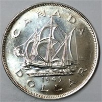 1949 CANADA $1 MS65 BRILLIANT GEM