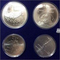 1976 CANADA 4PC OLYMPIC COIN SET SERIES IV TRACK