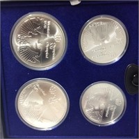 1976 CANADA 4PC OLYMPIC COIN SET SERIES VI TEAM &