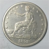 1873 TRADE $1 F