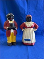 Cast Iron Uncle Moses And Mammie Coin Banks