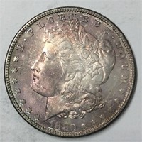 1880-S $1 MS64  BRONZE-GOLD TONING, GREAT COLOR!