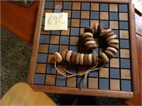 Wood checker board