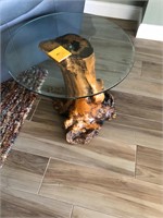 Petrified wood end table #T6.