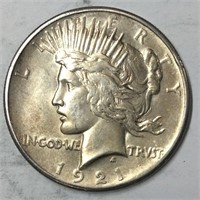 1921 PEACE $1 MS60+