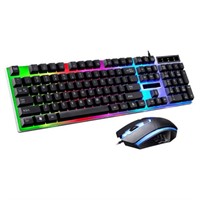 Doosl Gaming Keyboard & Mouse Set  LED Wired USB f