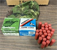 Box lot of Ammo Shotgun Shells / Federal Remington