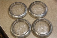 Set of 4 Sterling Rim Coasters