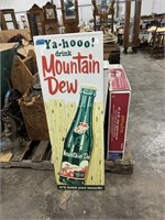 Metal Mountain Dew Sign