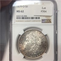 1879-O $1 NGC MS62