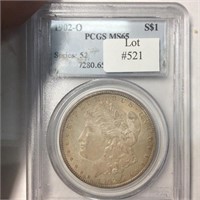 1902-O $1 PCGS MS65 ATTRACTIVE TONING!