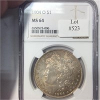 1904-O  $1 NGC MS64