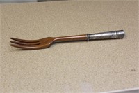 Sterling Handle Wooden Fork