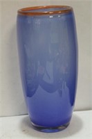 A Signed Artglass Vase