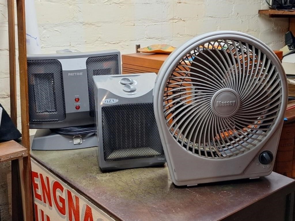 2 Patton Heaters & Massey Fan