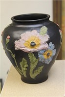 Unusual Antique/Vintage Black Glass Vase
